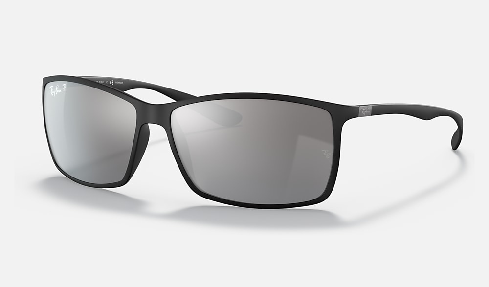 RB4179 LITEFORCE Polarized Sunglasses in Black and Silver