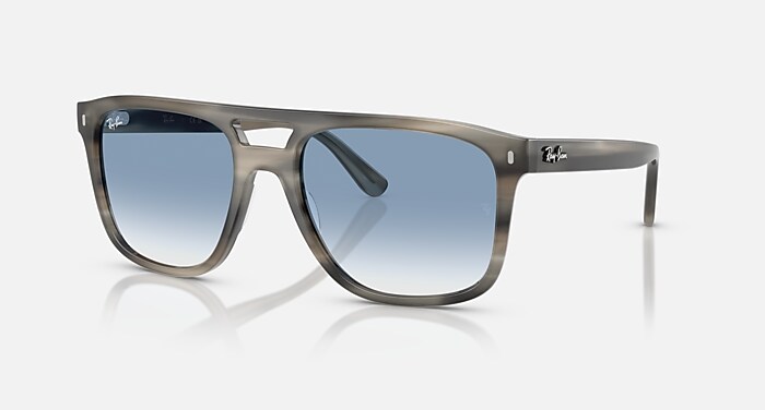 RB2213 Sunglasses in Grey Havana and Clear Gradient Blue - RB2213