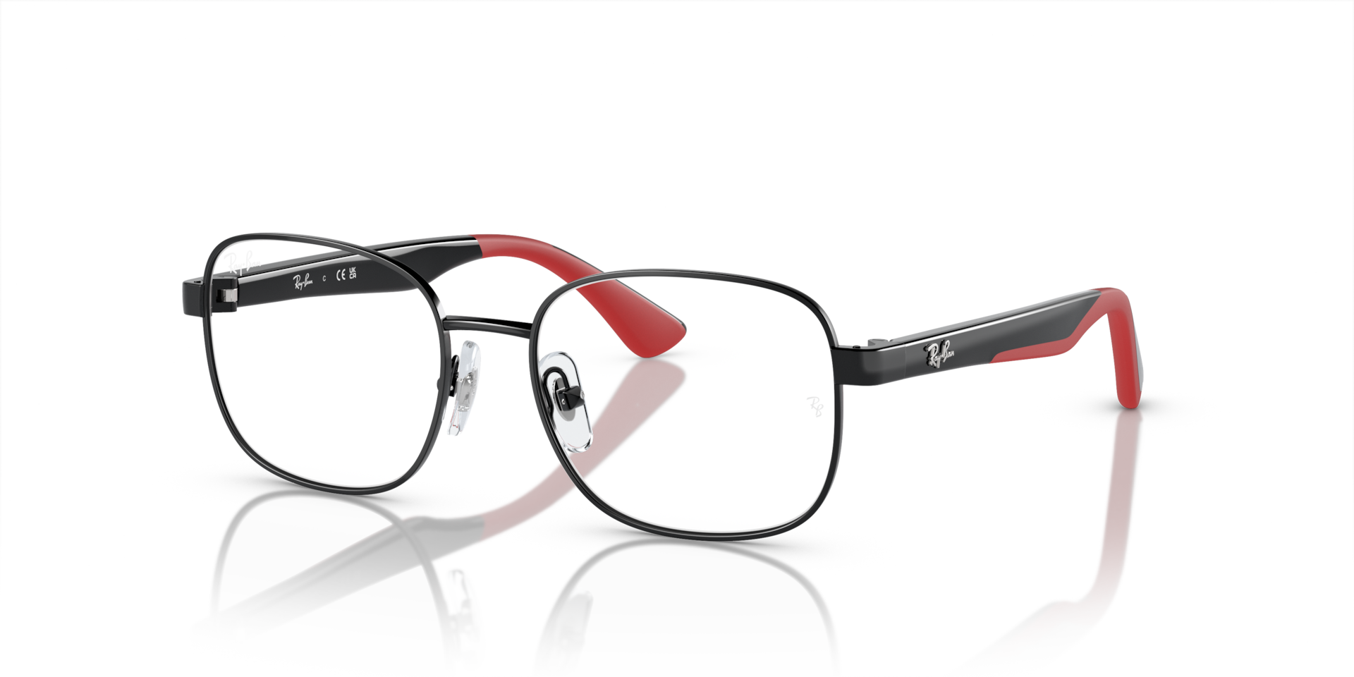 Ray-Ban Rb1059 Optics Kids Bio-based - Monture Noir Sur Rouge Verres Verres De Dmonstration 49-16 polariss 76 €
