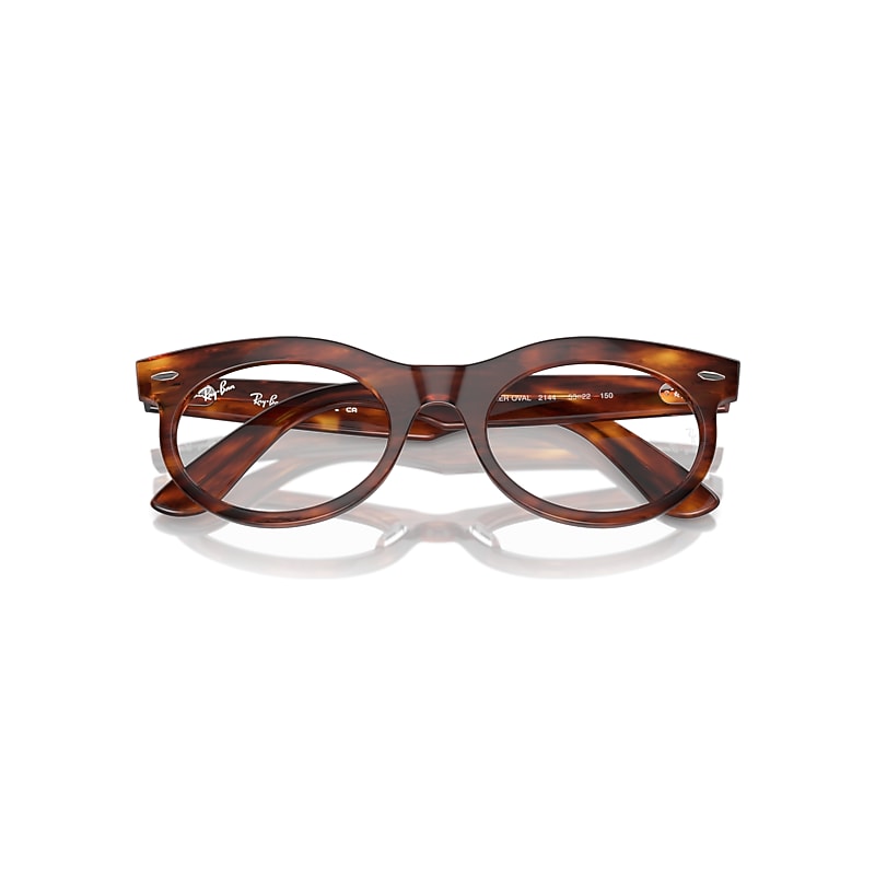 Ray-Ban  Eyeglasses Striped Havana Frame  Lenses Polarized 50-22