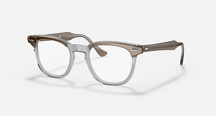 Ray-Ban 度入りレンズRB5398F Hawkeye　 45‐21 HAWKEYE OPTICS Eyeglasses with Brown and Clear (50-21) - RB5398F