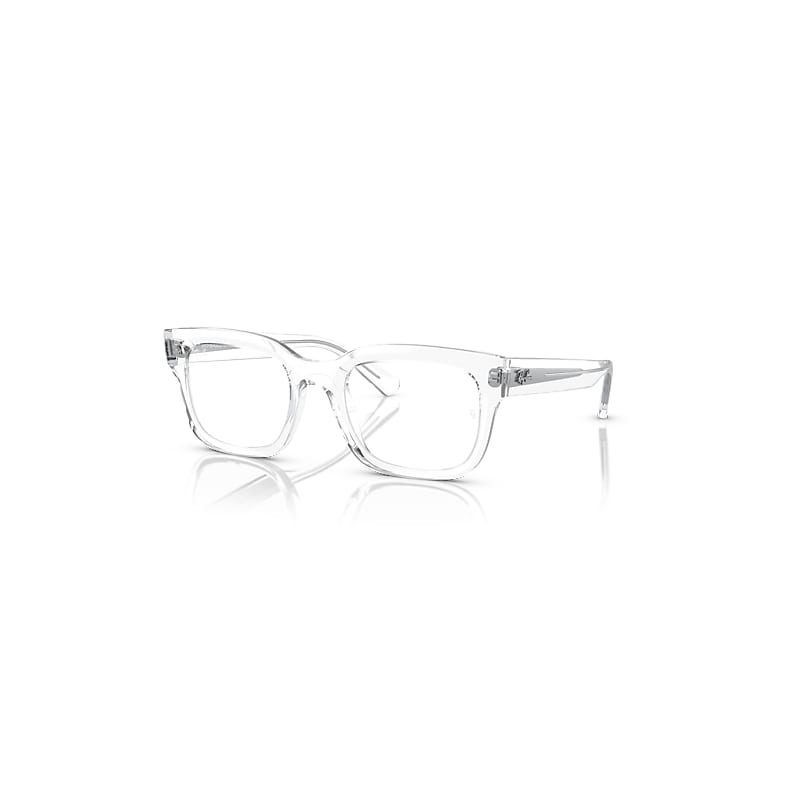 Ray-Ban Eyeglasses  Chad Optics Bio-Based - Transparent Frame Clear Lenses Polarized 54-22, RX7217