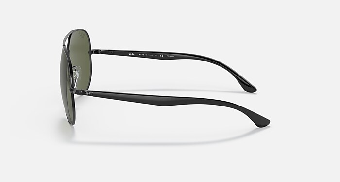 Ray-Ban ブラック/グリーンサングラス RB3675 ポラライズド（偏光） サングラス ブラック と G-15 グリーン