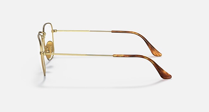FRANK TITANIUM OPTICS Eyeglasses with Demigloss Brushed Gold Frame