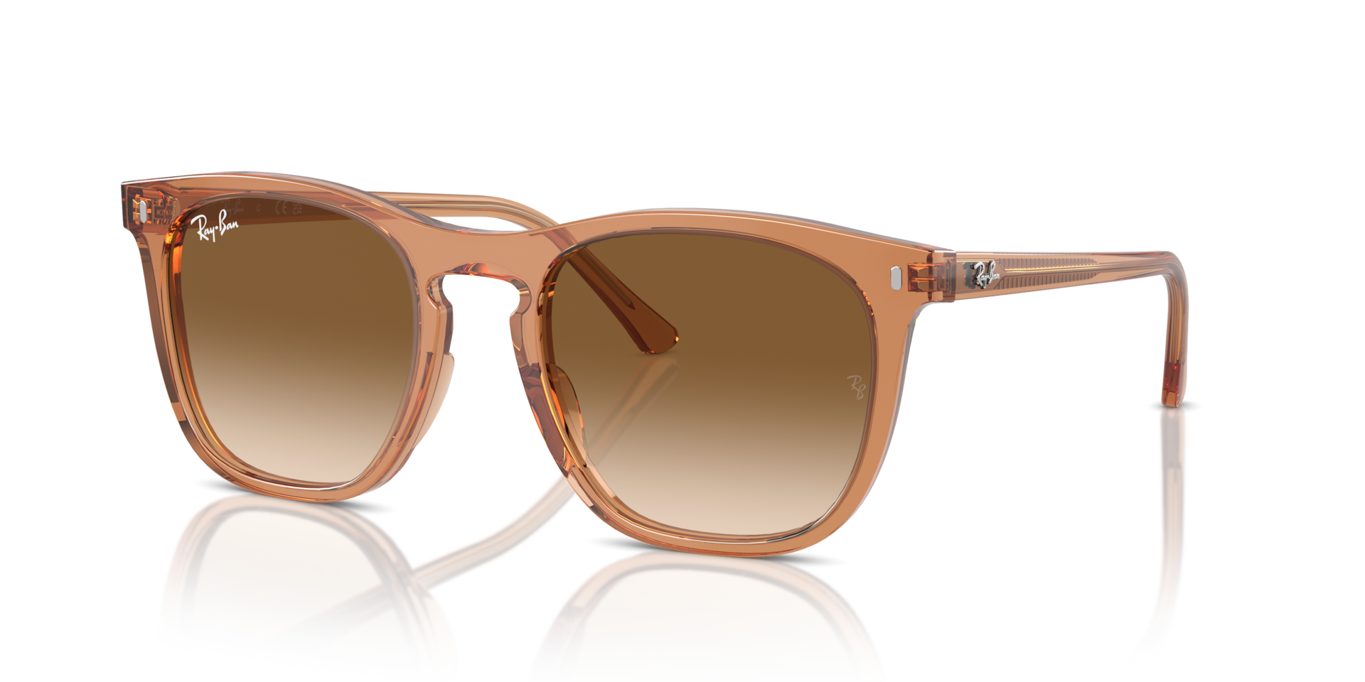 RB2210 Sunglasses in Transparent Brown and Clear & Brown 