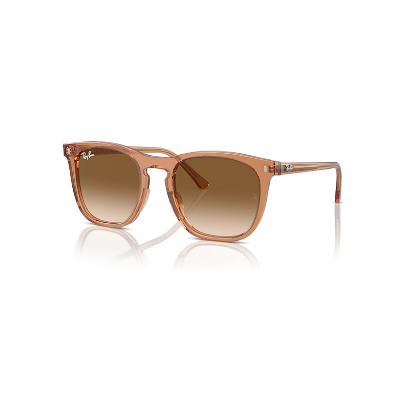Ray - Ban Unisex Brown Ray - Ban Rb2210 676451 Sunglasses Acetate Squared Normal Shaded - Image 4
