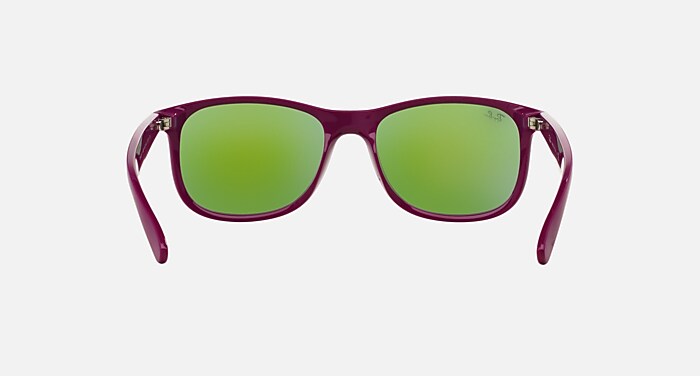 ANDY Sunglasses in Violet and Violet Mirror (57-17) - RB4202F
