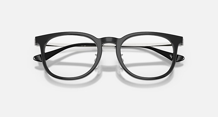 RB5453D OPTICS メガネ ブラック と クリア (52-20) - RB5453D