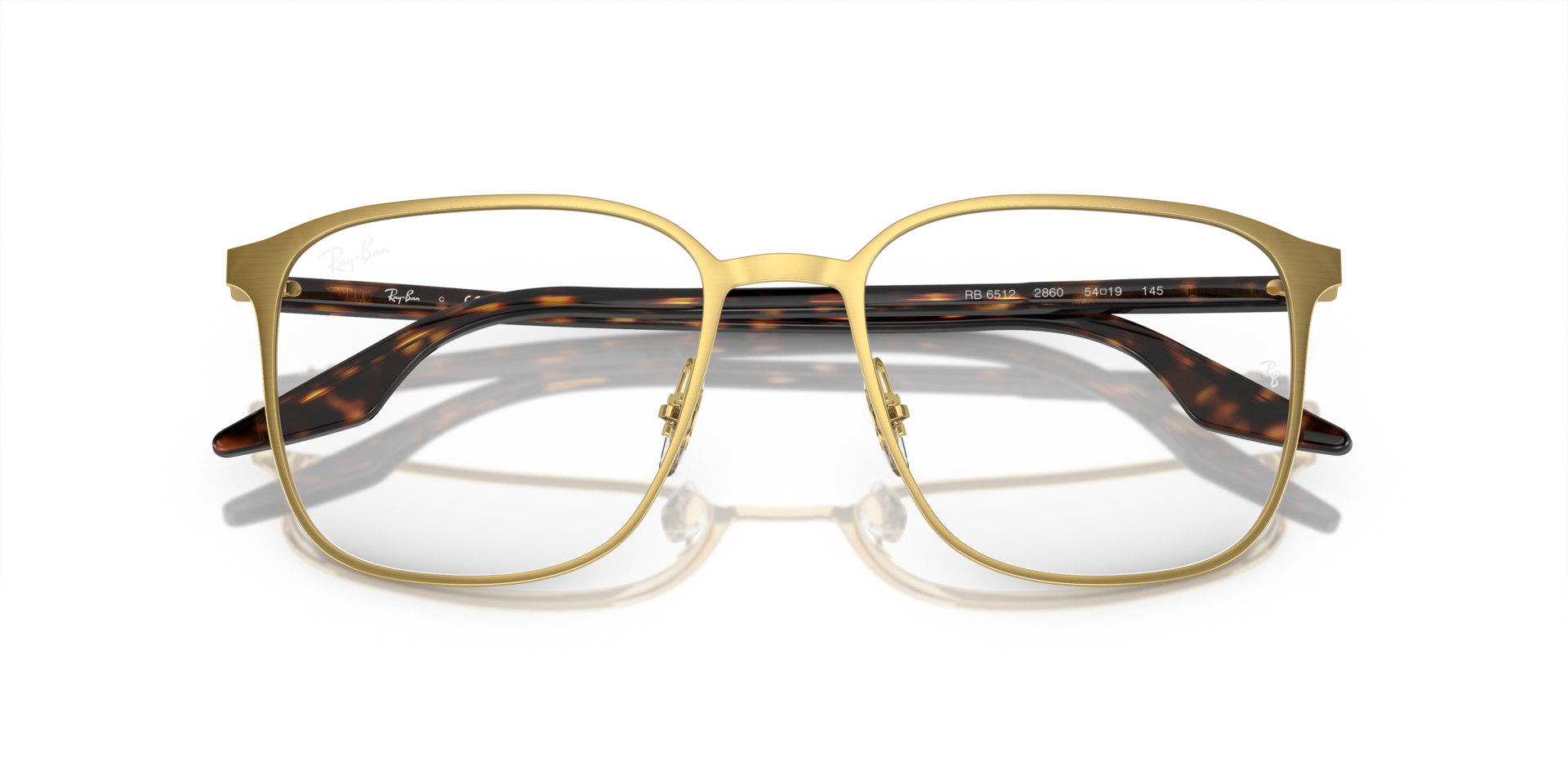 Ray-Ban Rb6512 Optics Eyeglasses Havana Frame Clear Lenses Polarized 54-19 111$