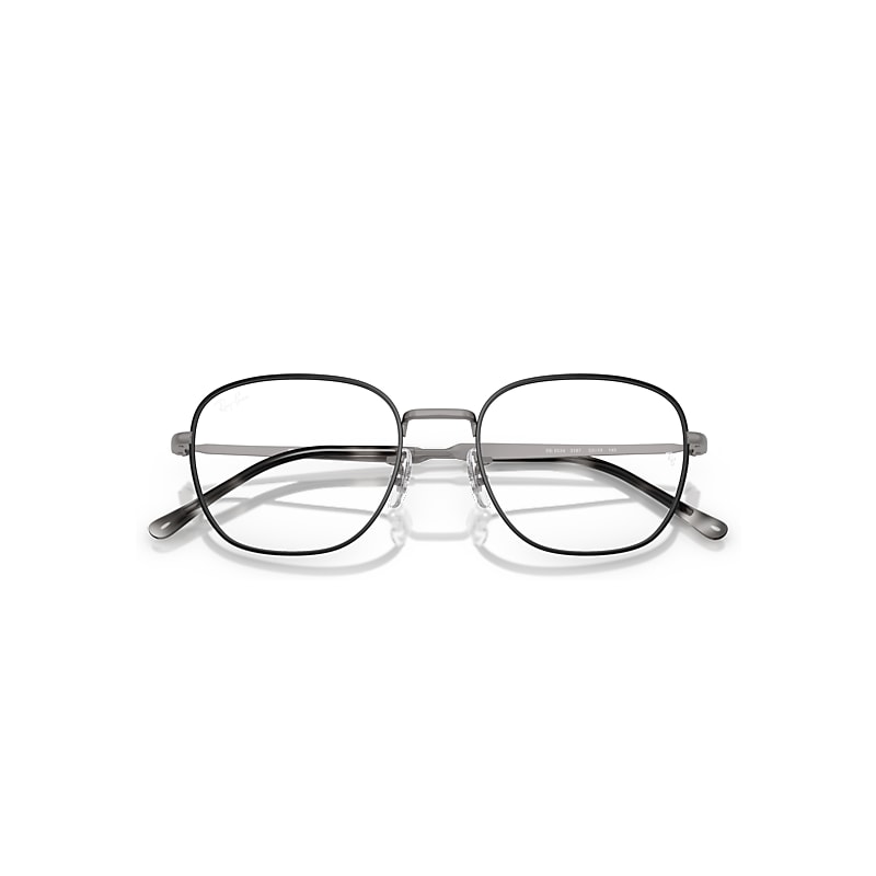 Ray-Ban Rb6534 Optics Optical Matte Gunmetal Frame Clear Lenses Polarized 51-19