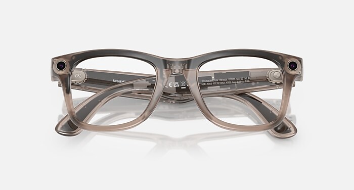 RAY-BAN META WAYFARER - GEN 1 Sunglasses in Warm Stone and Clear