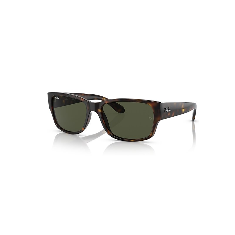 Ray-Ban Sunglasses   - Havana Frame Green Lenses 58-18, RB4388