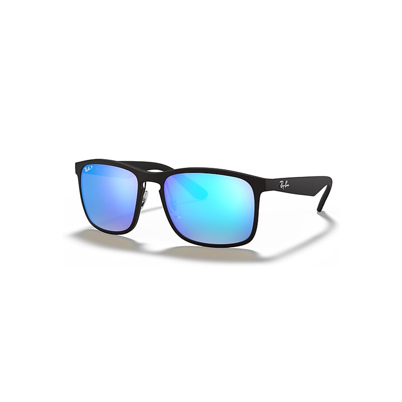 Ray-Ban Sunglasses RB4264 601SA1 Matte Black Blue Flash Polarized Chromance - Image 11
