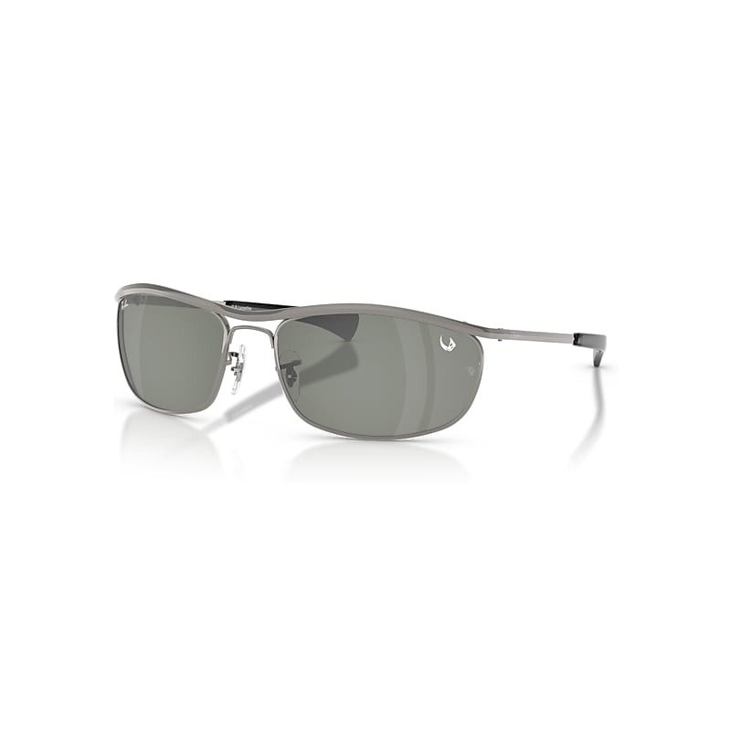 Ray-Ban Sunglasses Star Wars™ – The Mandalorian Olympian Deluxe - Gunmetal Frame Green Lenses 62-18, RB3119M - Image 1