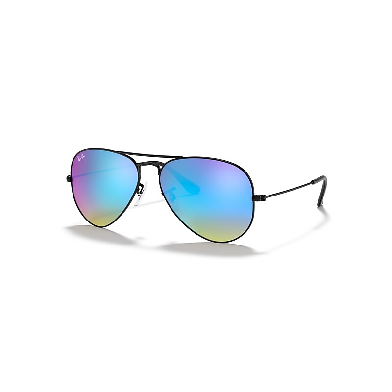 Ray - Ban Unisex Black/Blue Rb3025 Aviator 002/4O Sunglasses Metal Pilot Normal - Image 4