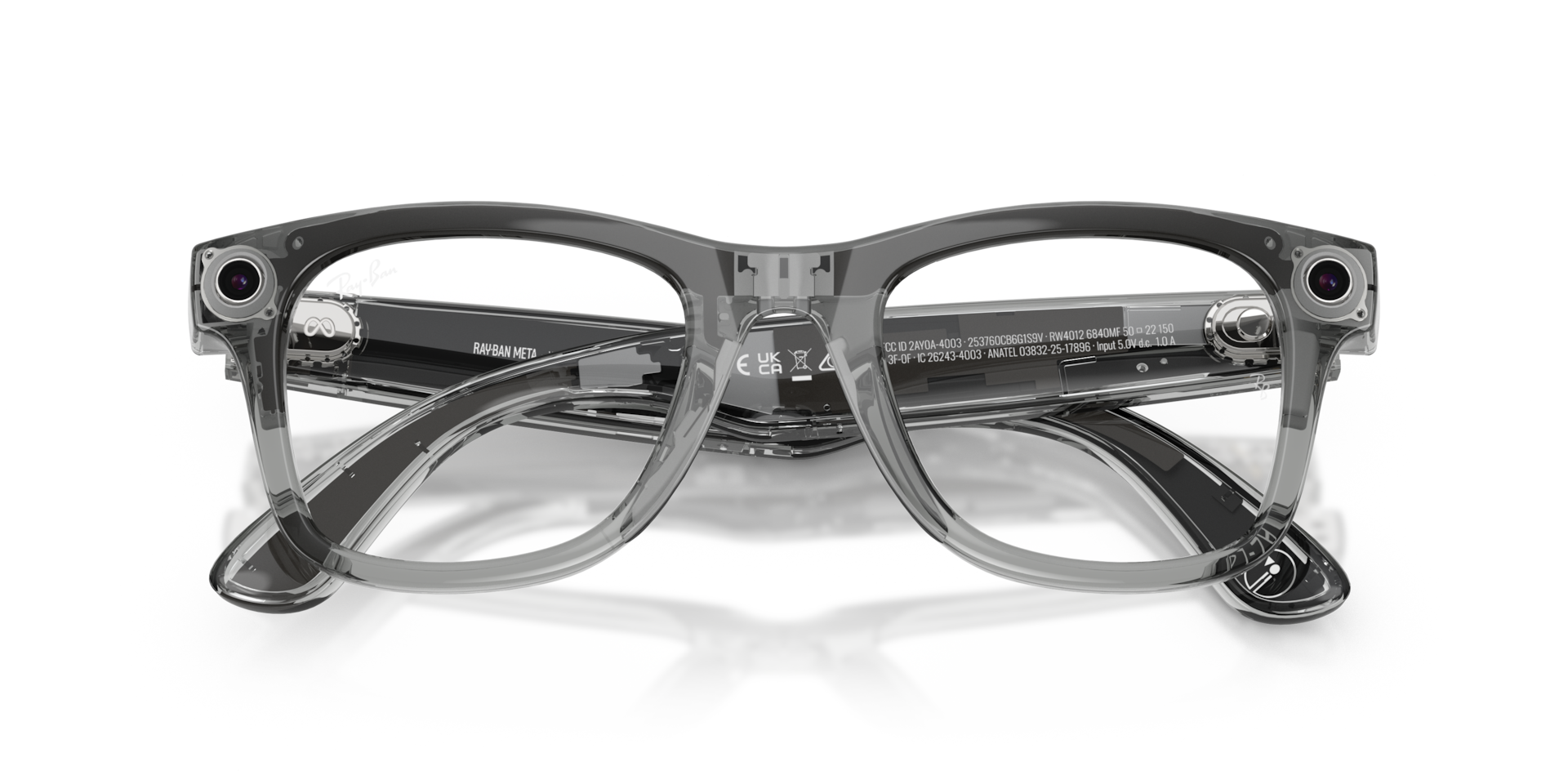 レイバン メタ サングラス クリア Wayfarer Ray-Ban Meta