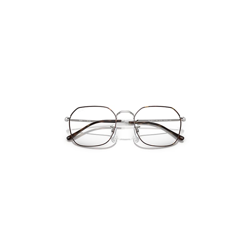JIM OPTICS Eyeglasses with Havana On Silver and Clear (51-20