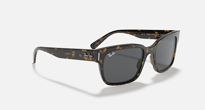 JEFFREY Sunglasses in Havana On Transparent Brown and Dark Grey