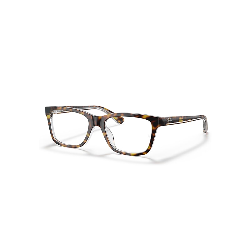 Ray-Ban Eyeglasses Kids  Optics Kids - Dark Havana Frame Clear Lenses Polarized 48-16, RB1536
