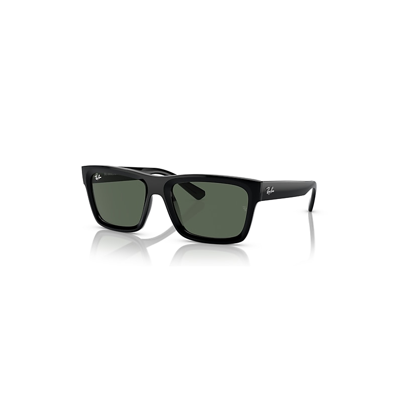 Ray-Ban Sunglasses  Warren Bio-Based - Black Frame Green Lenses 54-20, RB4396