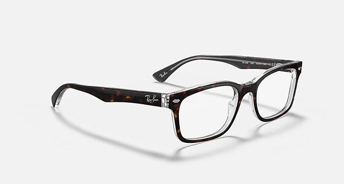 RB5286 OPTICS Eyeglasses with Havana On Transparent Frame - RB5286