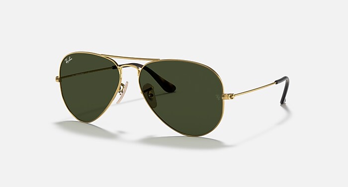 AVIATOR CLASSIC Polarized Sunglasses in Gunmetal and G-15 Green