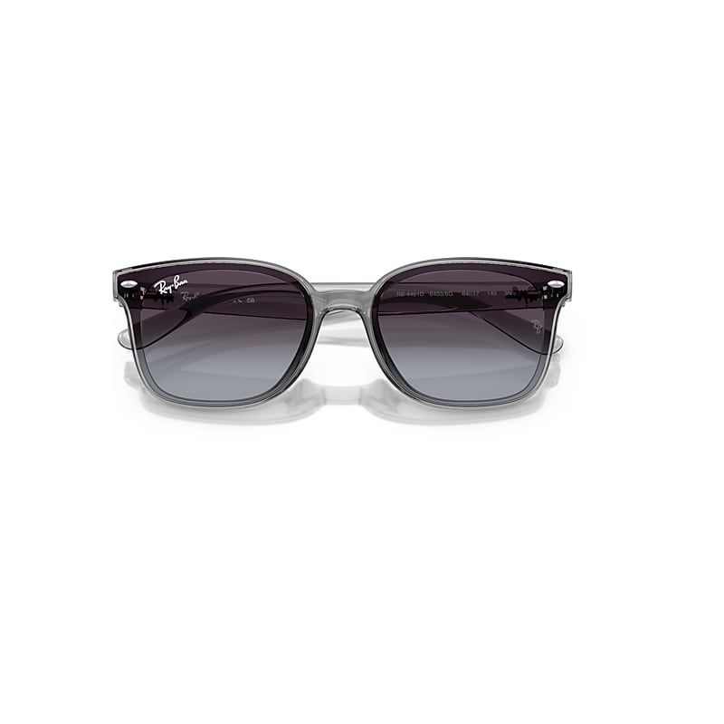 RB4461D Sunglasses in Transparent Grey and Grey Gradient (64-17