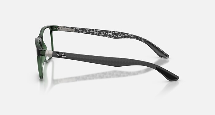 RB8903 OPTICS Eyeglasses with Transparent Green and Clear (55-18