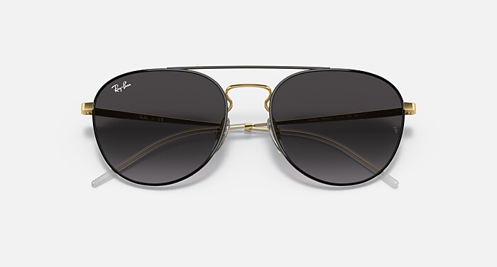 RB3589 Sunglasses in Black On Gold and Grey - RB3589 | Ray-Ban® US