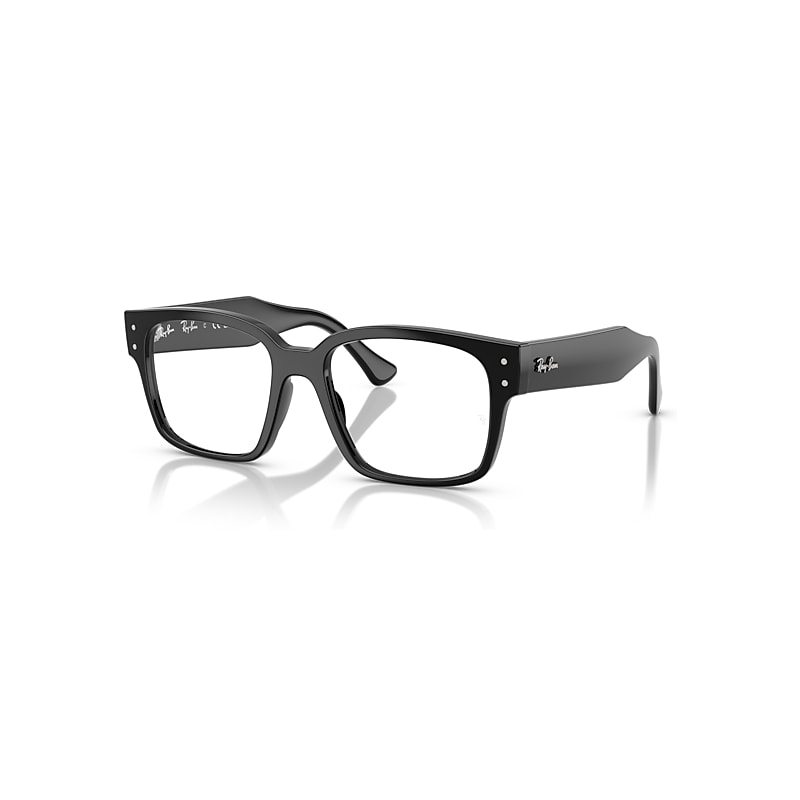 Ray-Ban Eyeglasses Unisex Laurene Optics Bio-based - Black Frame Clear Lenses Polarized 53-18