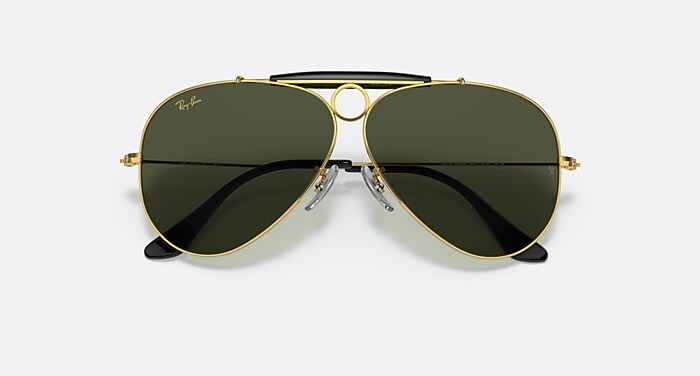SHOOTER Sunglasses in Gold and Green (58-09) - RB3138 | Ray-Ban® US