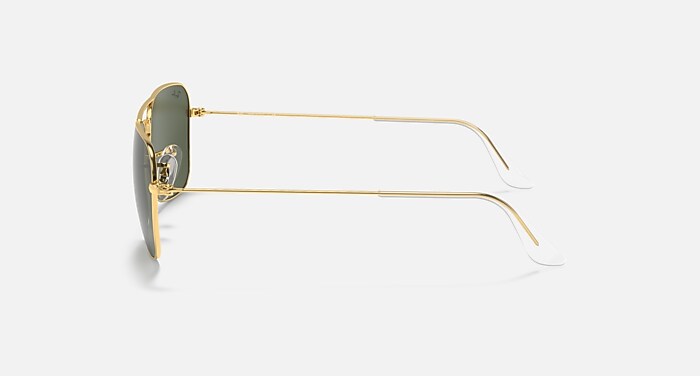 Ray- Ban Caravan Gold Sunglasses Yellow Mirror Lens Classic Aviator Retro Unisex Ray-Ban Silver Yellow Mirror Flash Gold 0RB3758-0036D54 For  main image 4