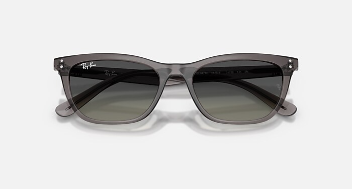 RB4474D Sunglasses in Transparent Dark Grey and Gradient Grey (54