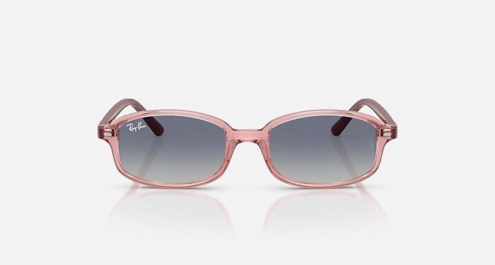 RB9132S KIDS Sunglasses in Transparent Pink and Grey Gradient Blue