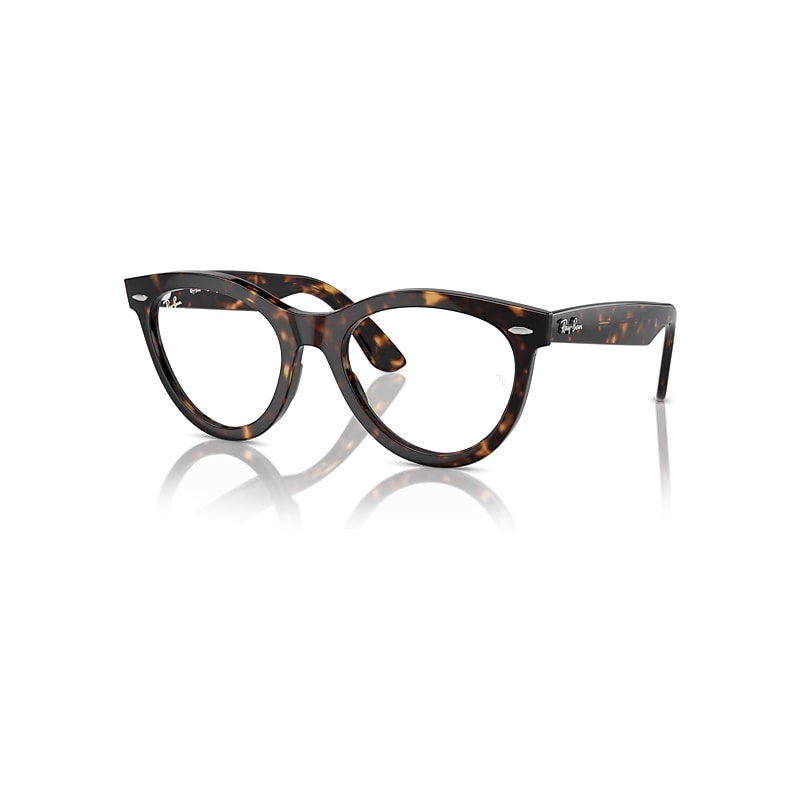 Ray-Ban Eyeglasses Unisex Wayfarer Way Optics - Havana Frame Clear Lenses Polarized 54-21