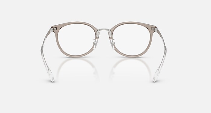 RB7266D OPTICS Eyeglasses with Transparent Grey and Clear (49-20