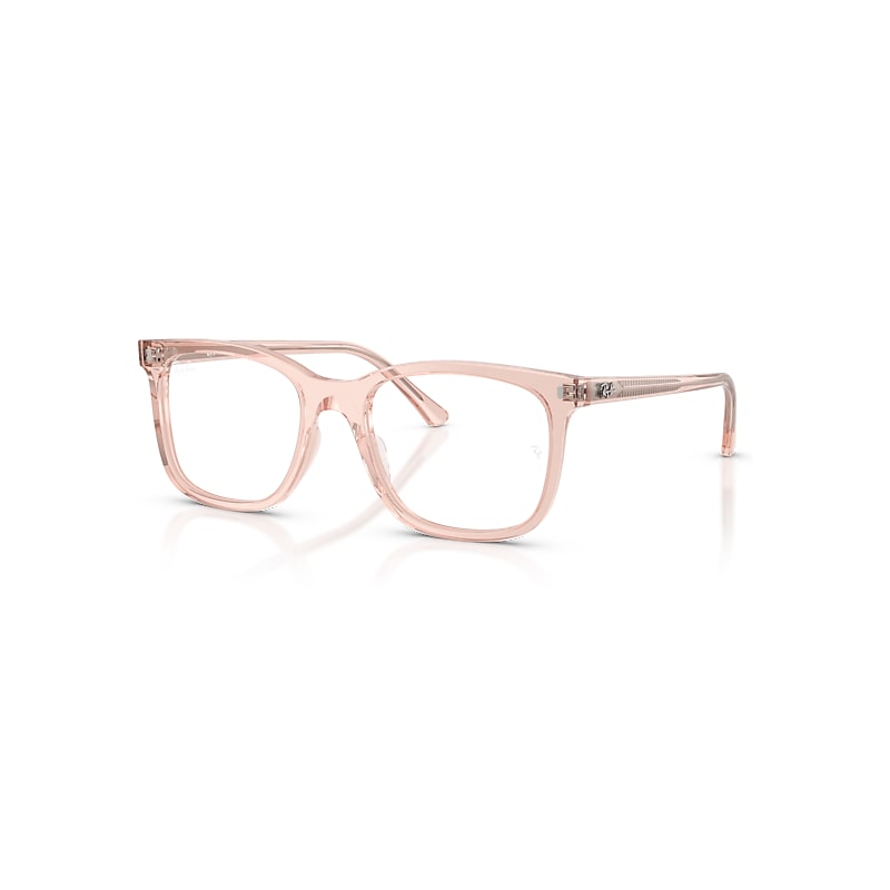 Ray-Ban Eyeglasses Unisex Rb5446 Optics - Transparent Pink Frame Transparent Lenses 51-19