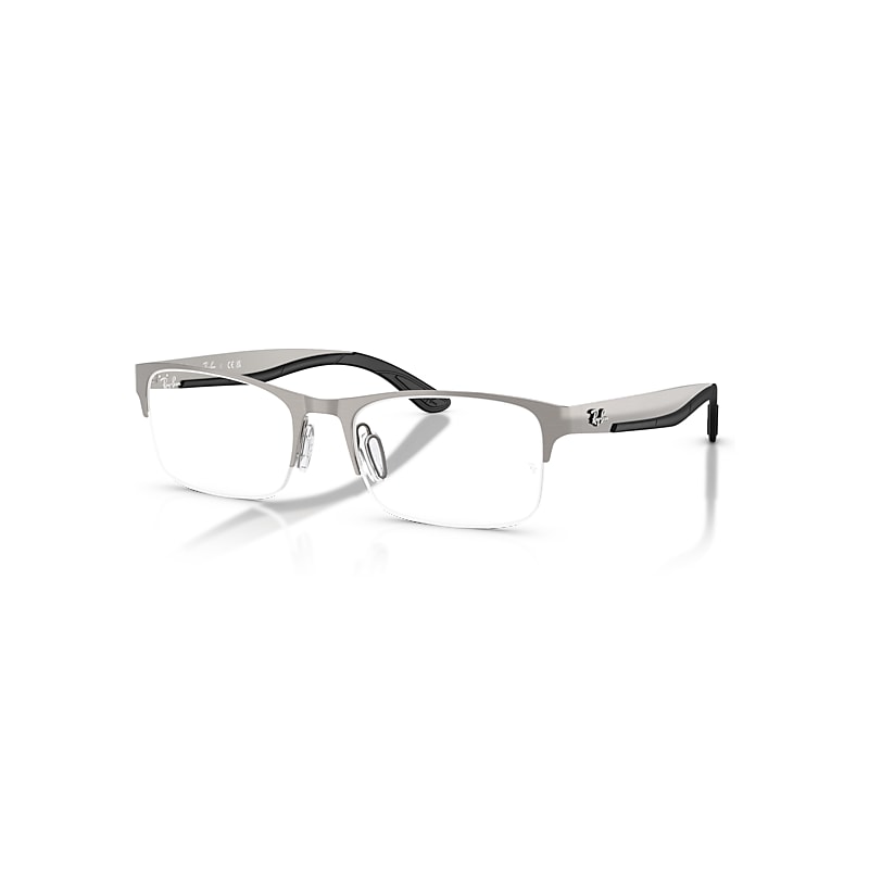 Ray-Ban  Optics Gunmetal Fassung Klar Glas Polarisiert 56-19, RB7551