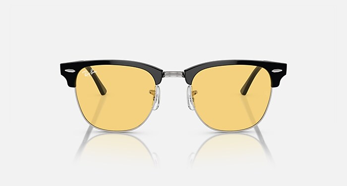 CLUBMASTER CLASSIC サングラス シルバー上にブラック と イエロー (51