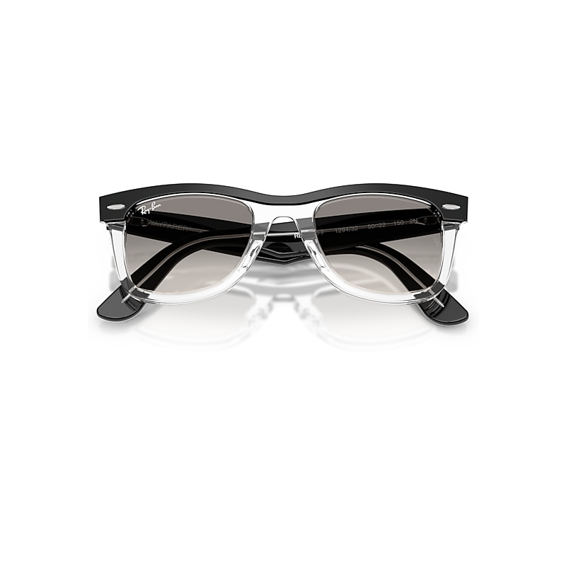 WAYFARER STREET NEAT Sunglasses in Black On Transparent and Clear