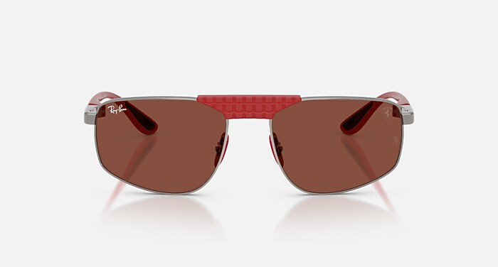 Ray-Ban Scuderia Ferrari サングラス RB3776M SCUDERIA FERRARI COLLECTION Sunglasses in Gunmetal and Red