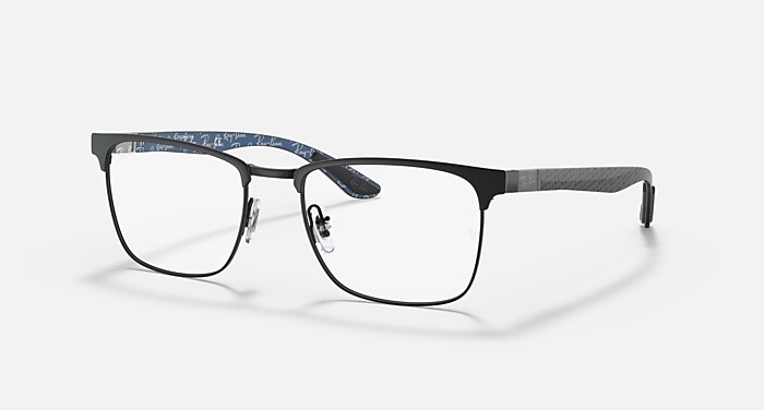 眼鏡 Ray-Ban IRIS RB8421 OPTICS Polarized Eyeglasses with Black and Clear (54-19