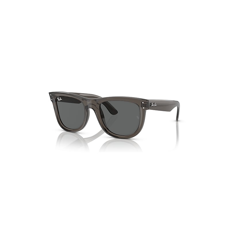 Ray-Ban Sunglasses  Wayfarer Reverse - Transparent Dark Grey Frame Grey Lenses 53-20, RBR0502S
