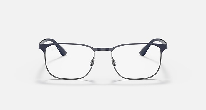 RB6363 OPTICS Eyeglasses with Blue On Gunmetal Frame - RB6363