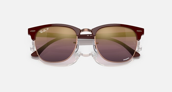 CLUBMASTER POLARIZED+ LENSES Polarized Sunglasses in Bordeaux On