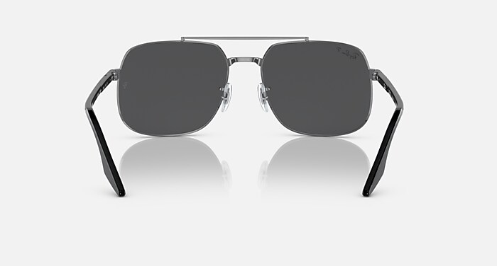RB3699 POLARIZED+ LENSES Sunglasses in Gunmetal and Dark Grey