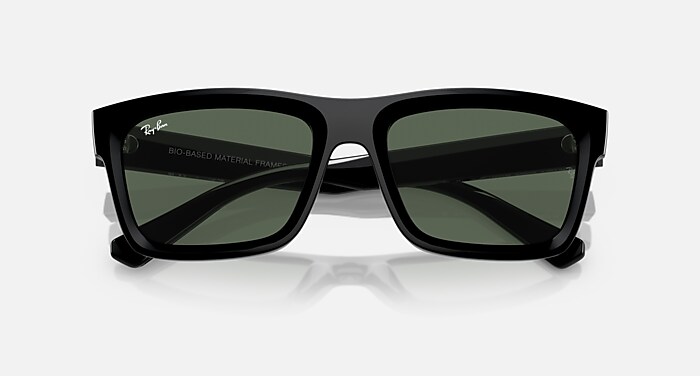 WARREN BIO-BASED Sunglasses in Black and Dark Green (57-20