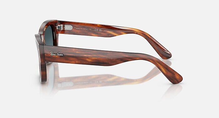 JOSEPH Sunglasses in Striped Havana and Gradient Blue Polarized