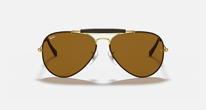 AVIATOR CRAFT Sunglasses in Brown and B-15 Brown - RB3422Q | Ray