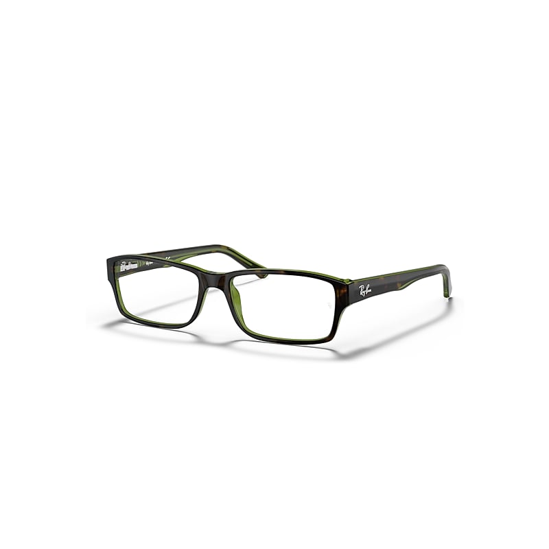 Ray-Ban Rb5169 Optics Havana Sobre Verde Transparente Montura Transparente Lentes 52-16
